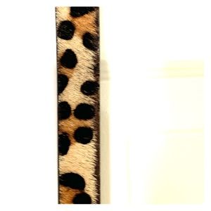 Chicos Leather Hair Calf Belt